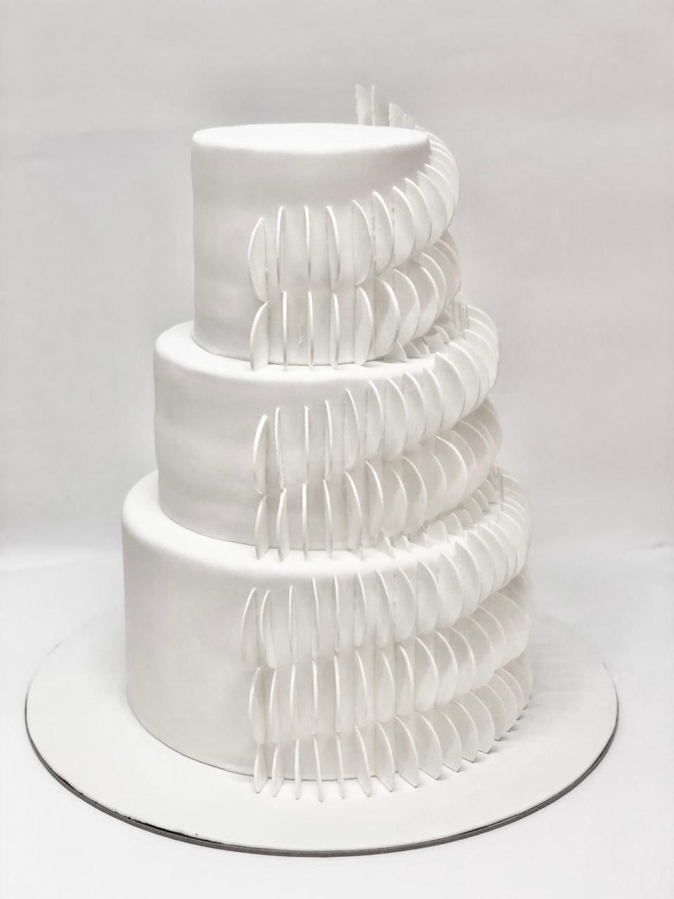 Wedding cake-3tier Pure white cake